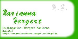 marianna hergert business card